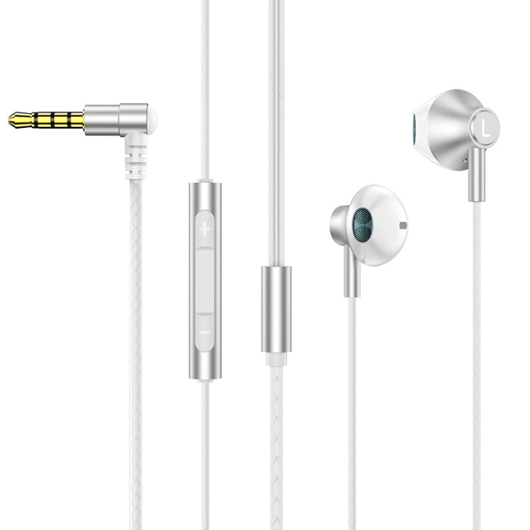 TS6800 3,5mm Metall-Winkel Geräuschunterdrückender Kabelgebundener Gaming-Kopfhörer, Rot, Grün, Schwarz, Silber-Grau