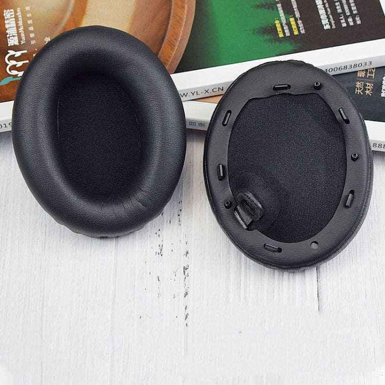 2 Stück PU-Leder-Ohrpolster für Sony WH-1000XM4, WH-1000XM4 (Schwarz ohne Schnalle), WH-1000XM4 (Schwarz + Schnalle), WH-1000XM4 (Grau + Schnalle), WH-1000XM4 (Champagner Gold + Schnalle), WH-1000XM4 (Blau + Schnalle)