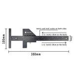 T072 Holzbearbeitung Multifunktionales Aluminiumlegierungs-Anreißlineal, T072