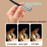 LED Hängende Nackenlampe Universeller Schlauch Augenschutz Leselicht, Weltraumsilber, Elegantes Schwarz