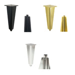 Verstellbare Möbelstandfüße komplett aus Aluminium, Höhe: 8cm, 10cm, 12cm, 15cm, 18cm, 20cm, 23cm, 25cm, 27cm, 30cm, 33cm, 35cm