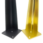 Verstellbare Möbelstandfüße komplett aus Aluminium, Höhe: 8cm, 10cm, 12cm, 15cm, 18cm, 20cm, 23cm, 25cm, 27cm, 30cm, 33cm, 35cm