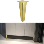 Verstellbare Möbelstandfüße komplett aus Aluminium, Höhe: 8cm, 10cm, 12cm, 15cm, 18cm, 20cm, 23cm, 25cm, 27cm, 30cm, 33cm, 35cm