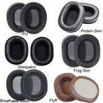 1 Paar Headset-Ohrpolster für Audio-Technica ATH-M50X/M30X/M40X/M20X, Spezifikation:, Schwarz-Flausch, Braun-Flausch, Schwarz-Proteinhaut, Braun-Proteinhaut, Schwarz-Netz, Schwarz-Eisgel, Braun-Dickes Lammfell