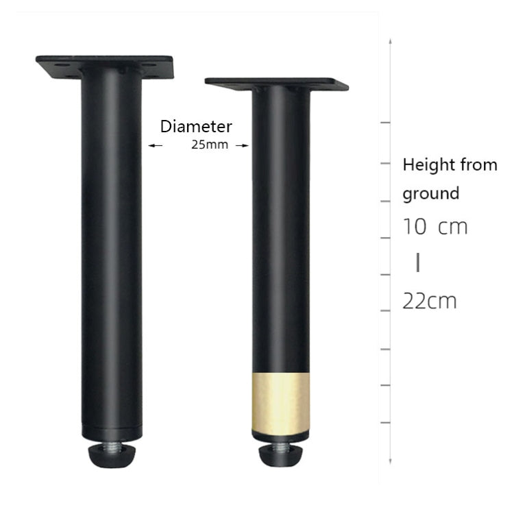 Möbelstützfüße aus Metall mit Verstellgleiter, Höhe: 10,5cm, 11cm, 12cm, 12,5cm, 13cm, 13,5cm, 14cm, 14,5cm, 15cm, 15,5cm, 16cm, 16,5cm, 17cm, 17,5cm, 18cm, 18,5cm, 21cm