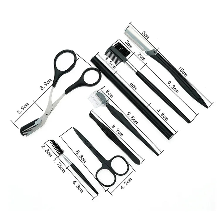 8-teiliges Set Augenbrauen-Trimmwerkzeug
