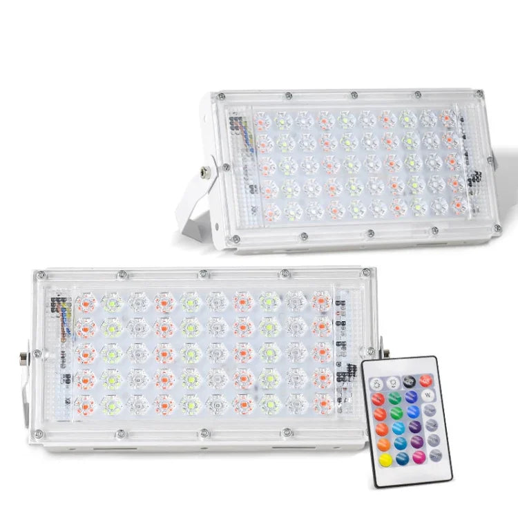 50W LED RGB wasserdichter ultraleichter Außenstrahler mit Fernbedienung