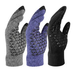1 Paar dicke, gestrickte Touchscreen-Handschuhe aus Samt, Einheitsgröße