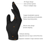 Kupferfaser-Druck-Sport-Fitness-Antirutschhandschuhe, Größe:, S, M, L