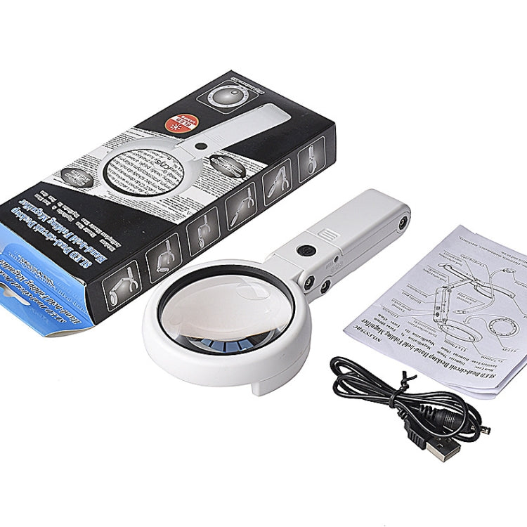 5X / 11X USB Aufladbare LED Licht Handlupe, 5X / 11X