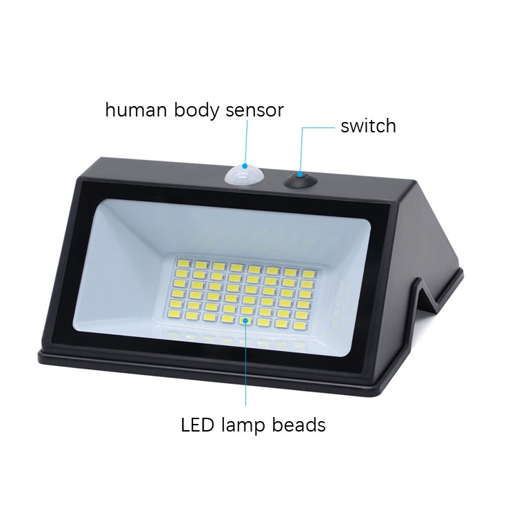N770 48 LEDs Solar-Wandleuchte mit Bewegungssensor