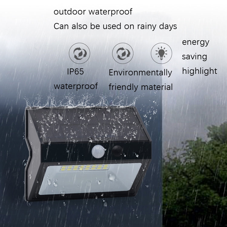 N770 48 LEDs Solar-Wandleuchte mit Bewegungssensor