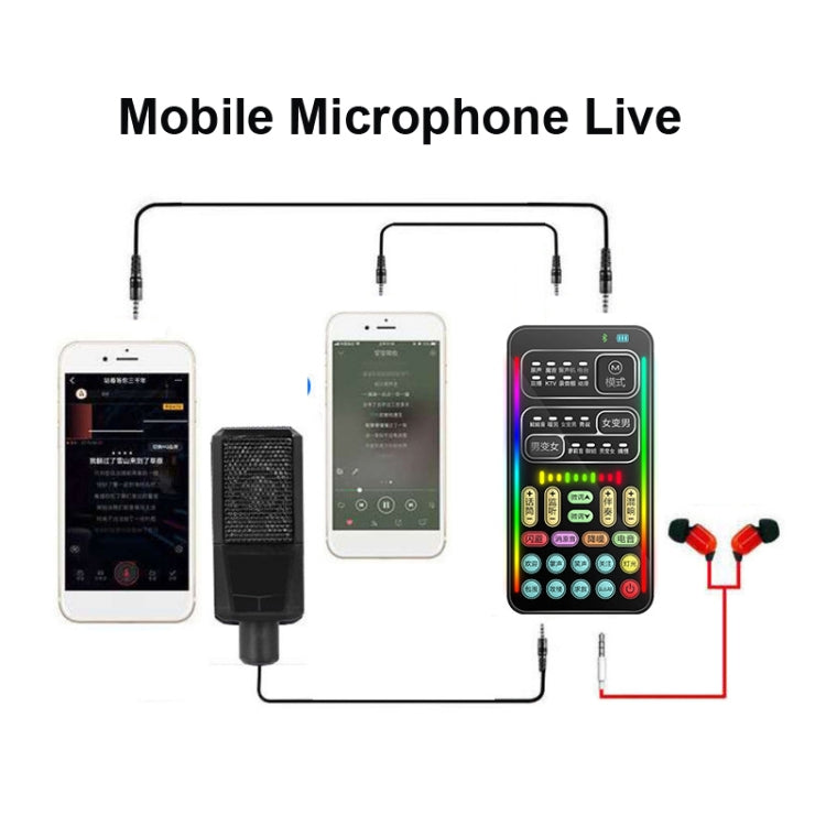 Stimmenverzerrer Spiel Live-Übertragung Mobile Computer Soundkarte, i9, i9 Set, K9, K9 Set