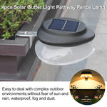 Punch-free Fliegende Untertasse Solarleuchte Außen Garten Dekoration Wandlampe, Schwarz Gehäuse+Weißes Licht, Schwarz Gehäuse+Warmes Licht