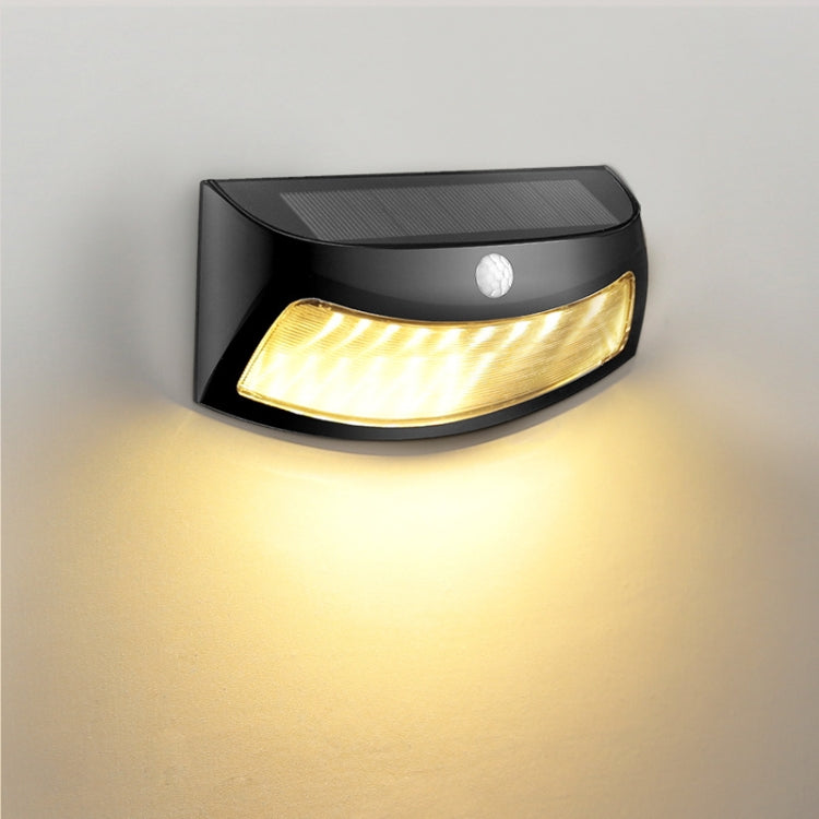 8 LEDs Infrarot Induktions Solar Gartenwandleuchte, Weißlicht, Warmlicht