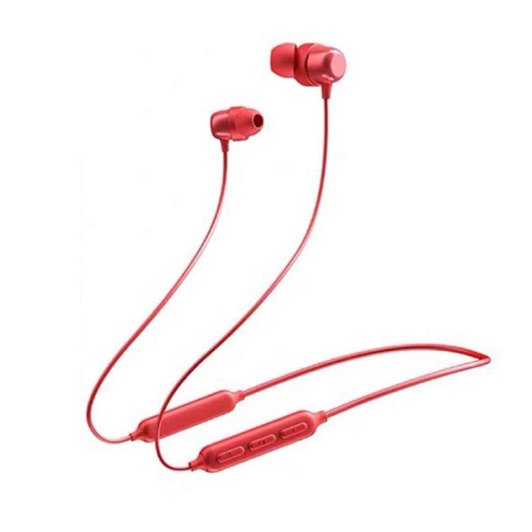 Havit i30 Mini Nacken-Magnet-Sport-Bluetooth-Kopfhörer, Rot, Schwarz