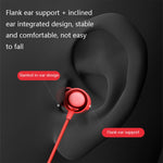 Havit i30 Mini Nacken-Magnet-Sport-Bluetooth-Kopfhörer, Rot, Schwarz