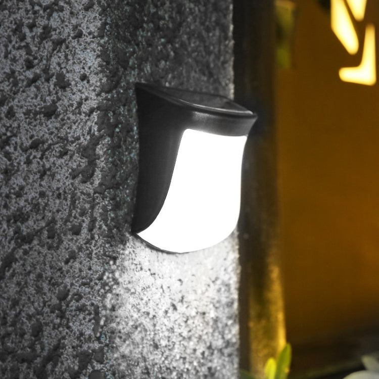 Solarpuppe Wandleuchte Solarleuchte für den Außenbereich, Gartenzaun Dekoration, wasserdicht, Weißlicht, Warmlicht