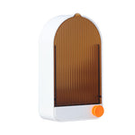 Wandmontierter Seifenhalter mit Deckel für Zuhause, Badezimmer, Weiß Grau, Weiß Orange, Pink Weiß, Grün Grau