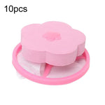 10 Stück C2096 Waschmaschine schwimmender Materialfilterbeutel, blau, pink