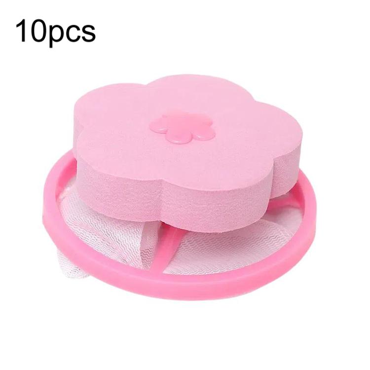 10 Stück C2096 Waschmaschine schwimmender Materialfilterbeutel, blau, pink