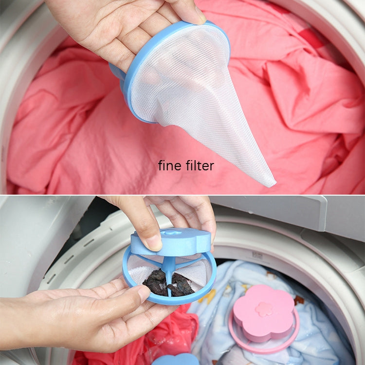 10 Stück C2096 Waschmaschine schwimmender Materialfilterbeutel, blau, pink