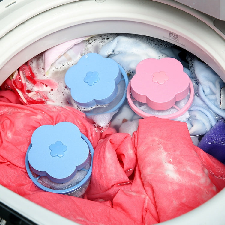 10 Stück C2096 Waschmaschine schwimmender Materialfilterbeutel, blau, pink