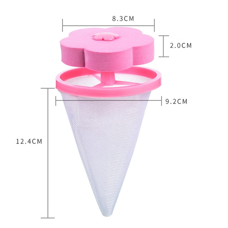 10 Stück C2096 Waschmaschine schwimmender Materialfilterbeutel, blau, pink