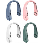 F2 USB Outdoor tragbarer Halsventilator, Weiß, Pink, Blau, Grün