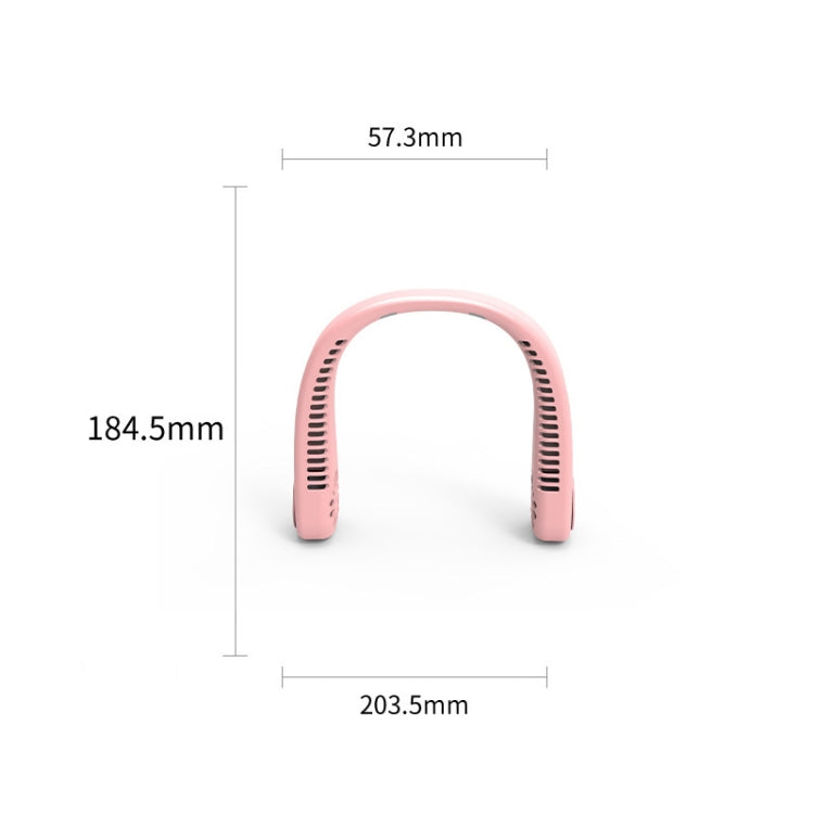 F2 USB Outdoor tragbarer Halsventilator, Weiß, Pink, Blau, Grün