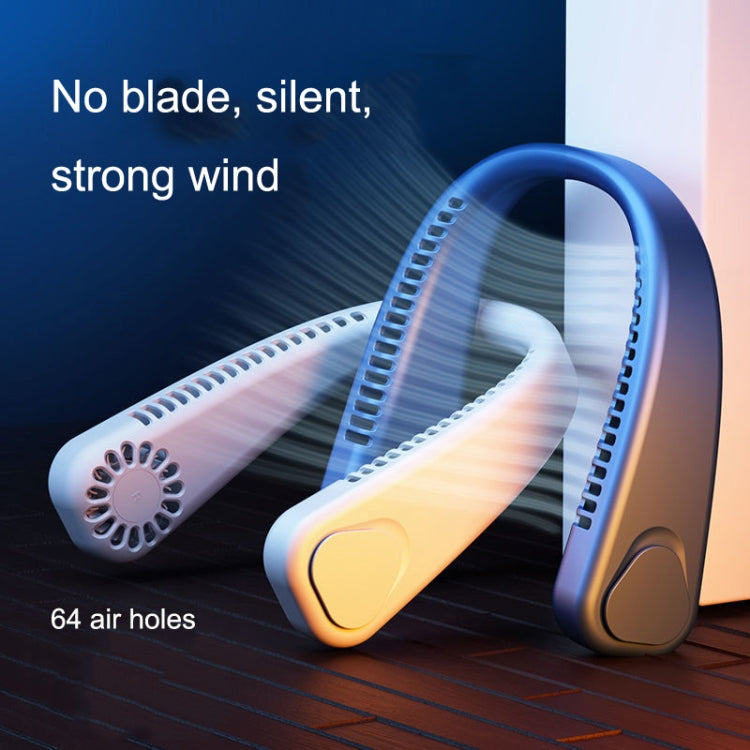 F2 USB Outdoor tragbarer Halsventilator, Weiß, Pink, Blau, Grün