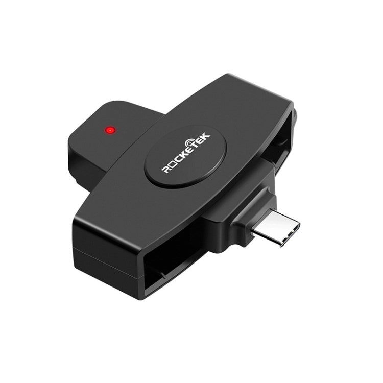 Rocketek CSCR3 Smart CAC Kartenleser Typ-C Bank Steuererklärung SIM-Karten/IC-Karten ID-Kartenleser