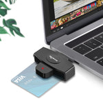 Rocketek CSCR3 Smart CAC Kartenleser Typ-C Bank Steuererklärung SIM-Karten/IC-Karten ID-Kartenleser