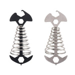 5 PCS 4 in 1 Outdoor Camping Fishbone Nail Spring Hook Wind Rope Buckle