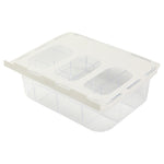 Haushalts-Kleiderschrank-Schubladen-Aufbewahrungsbox für Unterwäsche und Socken, mit Unterteilung (Transparent Grau), ohne Unterteilung (Transparent Grau), mit Unterteilung (Transparent), ohne Unterteilung (Transparent)