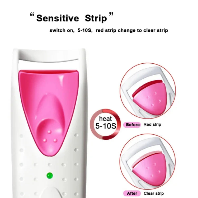 Elektrische Wimpernzange mit Heizfunktion, Styling-Funktion, Blau, Rot, Grün