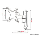 Gibbon Mounts L03 Computer Monitor Wandhalter Aluminiumlegierung Schnellverschluss TV-Halter
