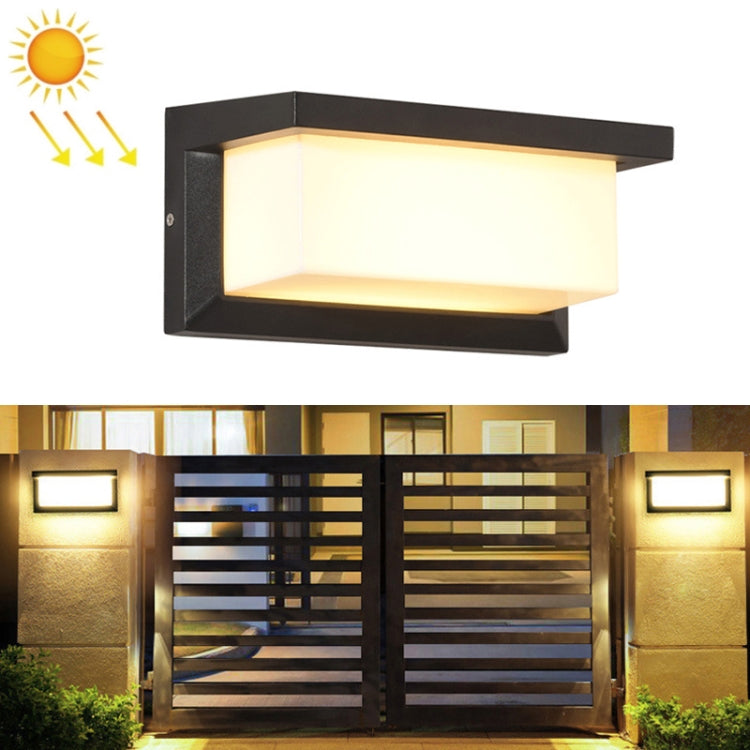 10W Solar-Wandleuchte für Außenbereich und Terrasse, wasserdicht, Spezifikation:, 6000K, 3000K