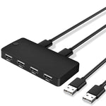USB 2.0 Multifunktionaler 2-in-4-out HUB