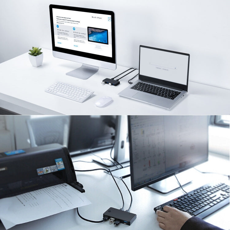 USB 2.0 Multifunktionaler 2-in-4-out HUB