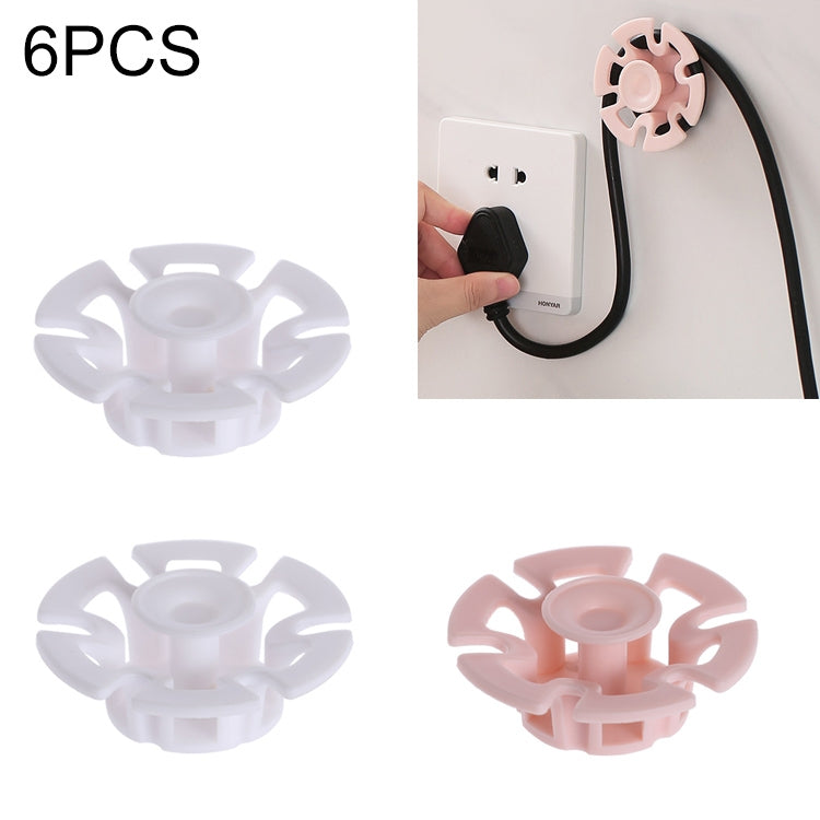 6 Stück Netzkabel Datenkabel Aufroller Spurloser Paste Haken Kabel Organizer