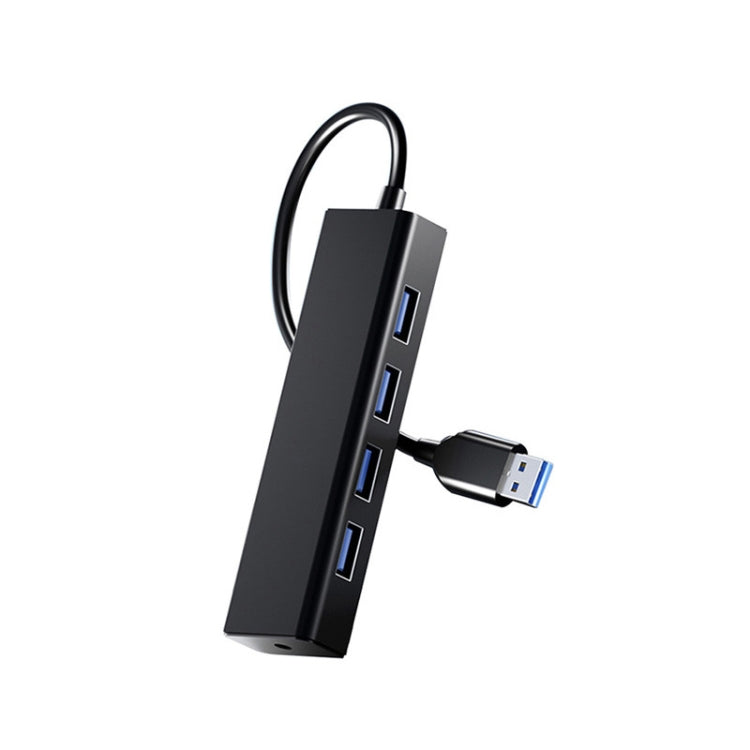 4 x USB 2.0 Ports HUB Konverter, Kabellänge: 15cm, Stil: Ohne Leuchtleiste, Mit Leuchtleiste Schwarz, Mit Leuchtleiste Weiß