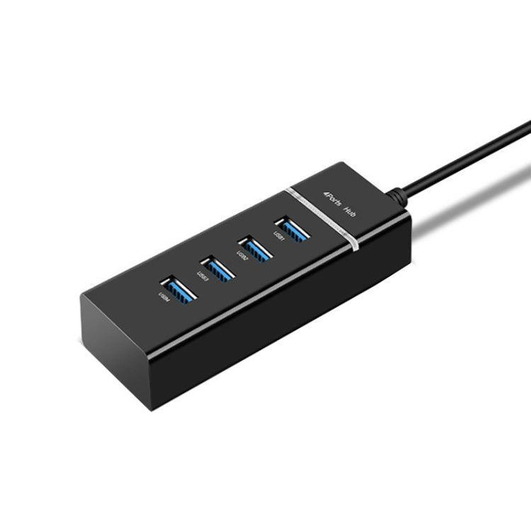 4 x USB 2.0 Ports HUB Konverter, Kabellänge: 15cm, Stil: Ohne Leuchtleiste, Mit Leuchtleiste Schwarz, Mit Leuchtleiste Weiß