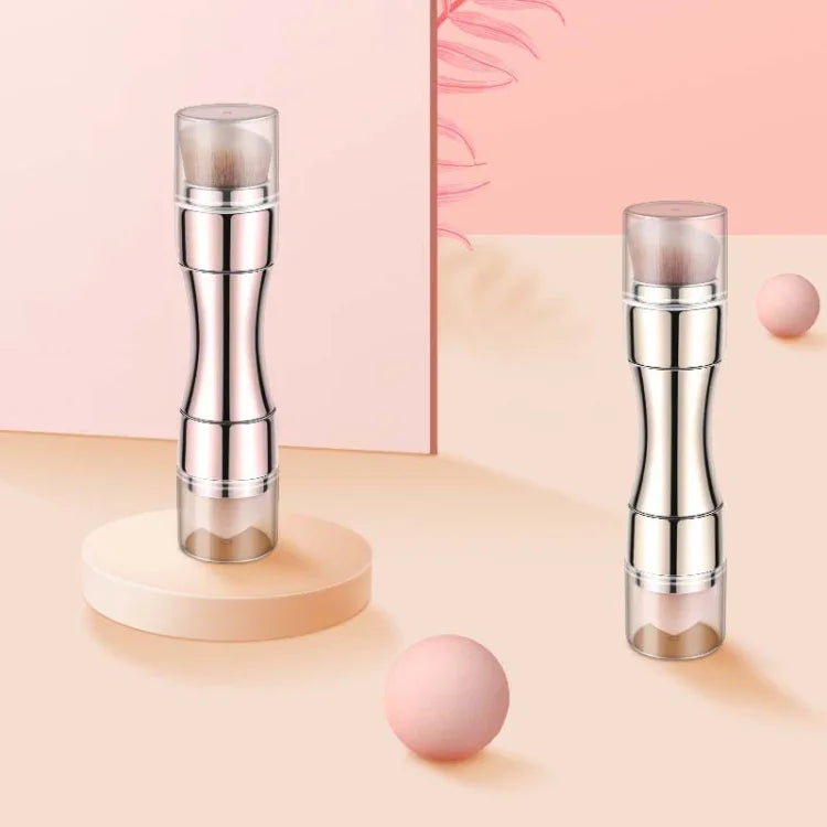 4-in-1-Einziehbarer Make-up-Pinsel aus Metall
