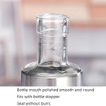 Edelstahl Glas Ölflasche Küche Gepresste Gewürzflasche, 200 ml, 300 ml, 500 ml