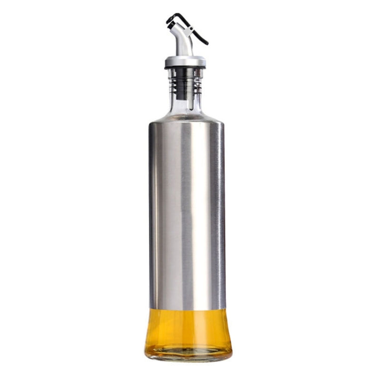 Edelstahl Glas Ölflasche Küche Gepresste Gewürzflasche, 200 ml, 300 ml, 500 ml