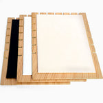 Bambus Holz Abnehmbarer Schmuckaufbewahrungs-Display-Ständer, Schwarz, Weiß, Beige