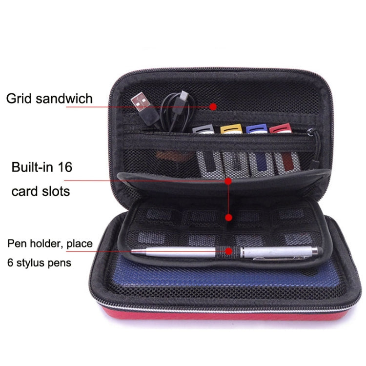 CHKJOK GH1818 EVA Protective Game Console Bag For Nintendo 3DS XL, GH1818 Red, GH1818 Blue