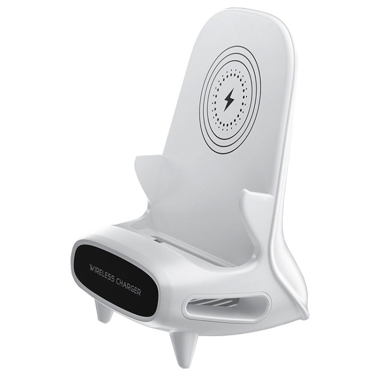 15W Desktop vertikaler Lautsprecher mit kabelloser Ladefunktion für 4,5-11 Zoll Mobiltelefone und Tablets