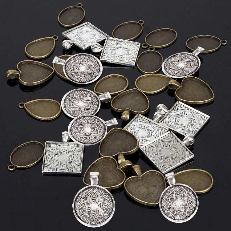 129 In 1 Time Gem Necklace Pendant Crystal Epoxy Resin Silicone Mold Set, Necklace Mold Set